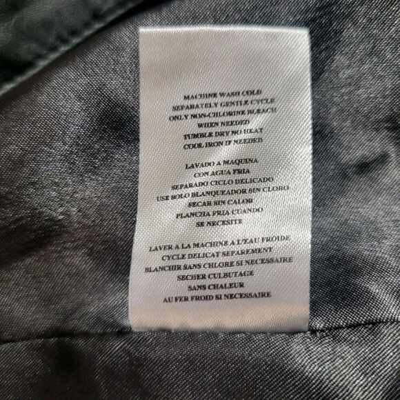 Kut From the Kloth Gray Faux Leather Moto Jacket Women's M NEW- Whipstitch Solid - Picture 7 of 11